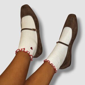 NEW Dolce Vita Reyes Ballet Flats Dk Brown Suede US 7 | SOLD OUT | Back order